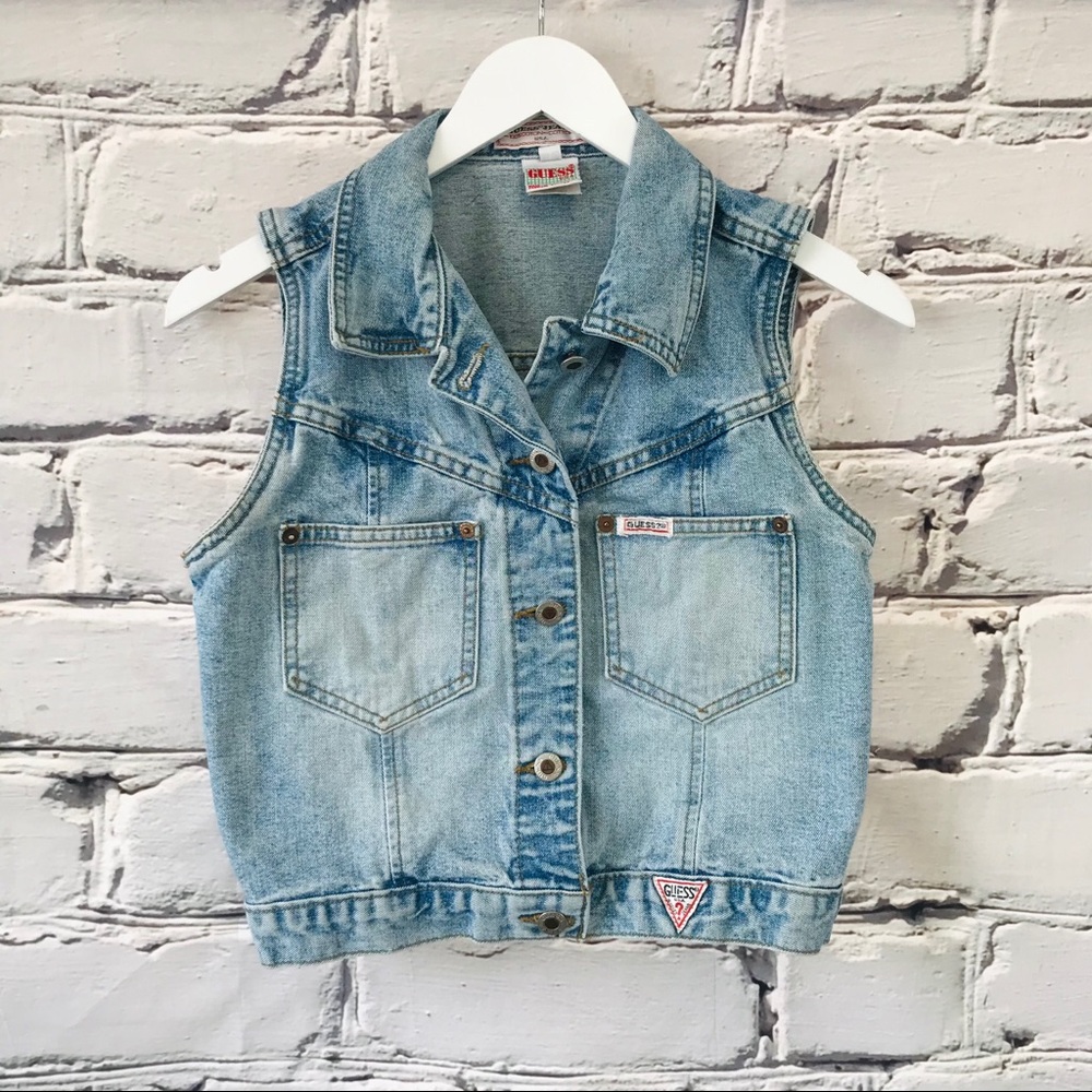 Guess Vintage Light Denim Cropped Jean Jest